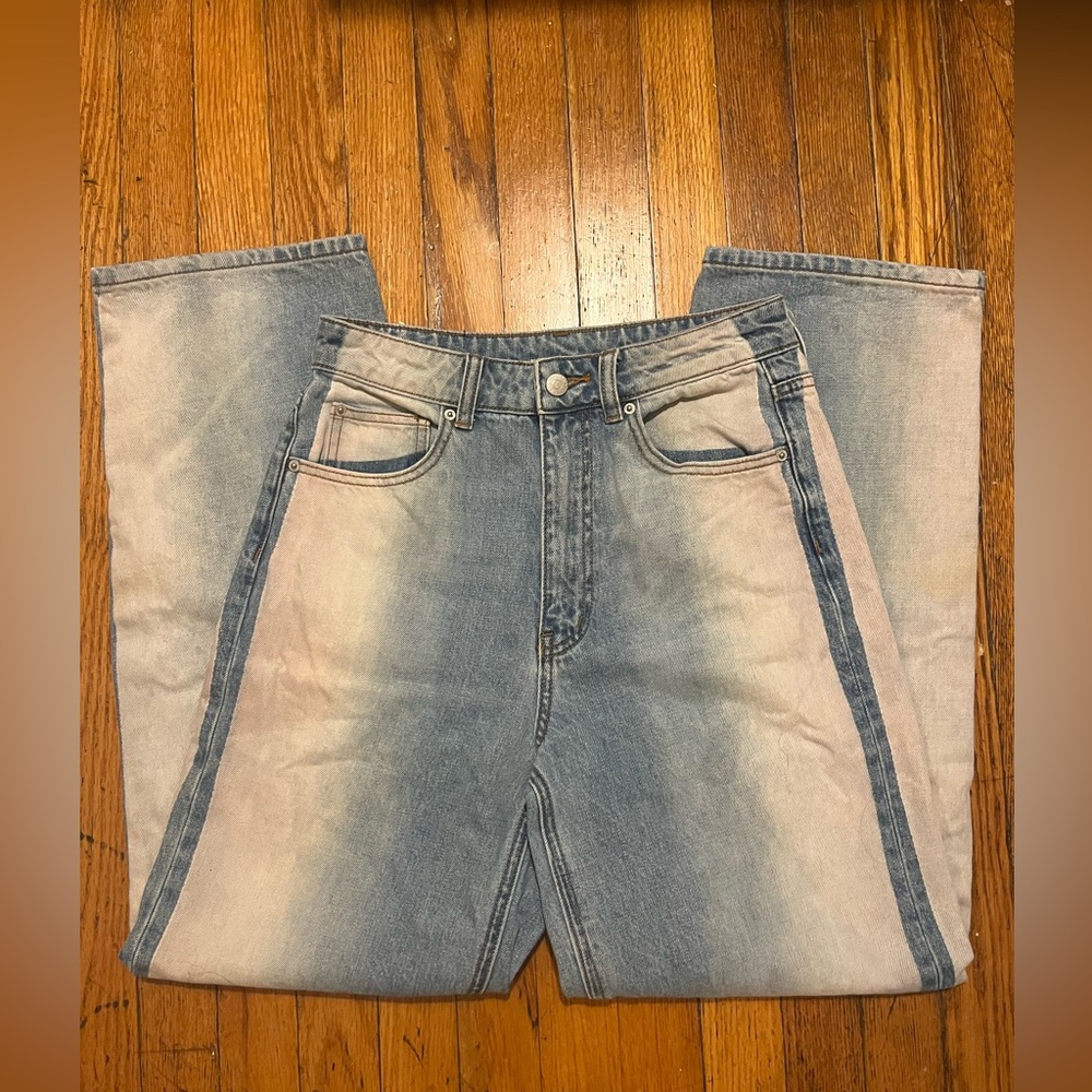 Stylish Blue Gradient bdg high waisted jeans